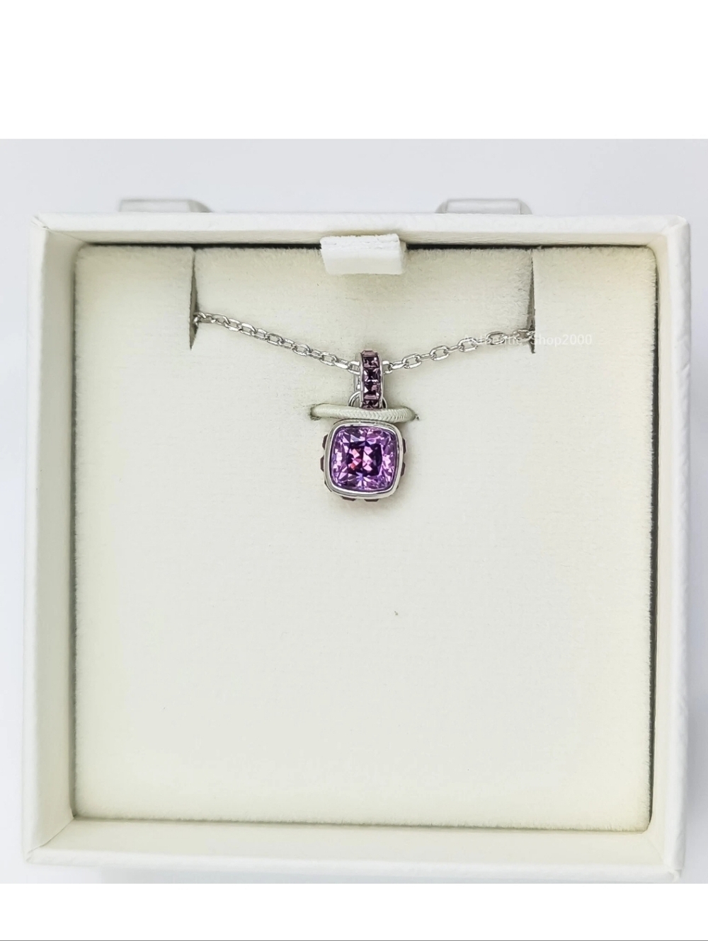 NEW 100% SWAROVSKI Brand Gift Purple Crystal Birthstone Pendant Necklace 5651708